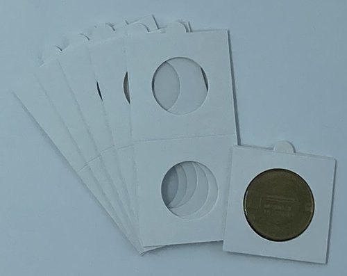 100 étuis cartons Hartberger HB pour médailles touristiques à agrafer 35mm